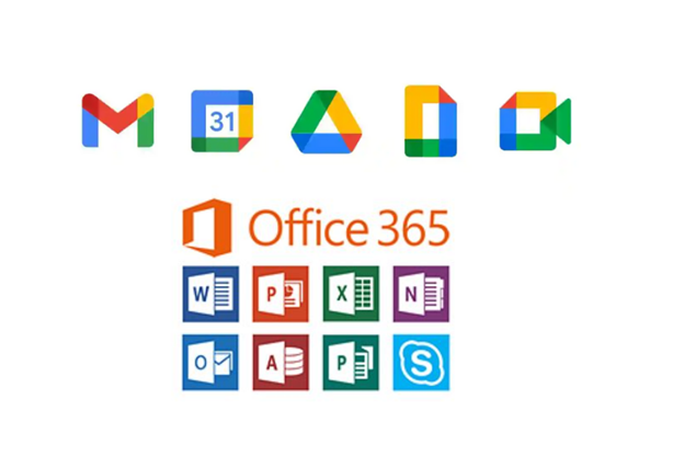 Office apps - Google Drive, Office 365