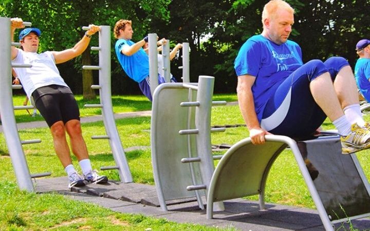 Sport Classes In The Outdoor Gym