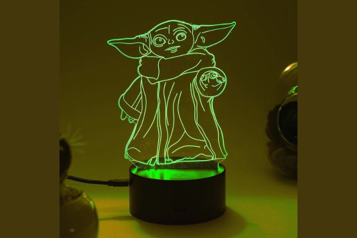 A Baby Yoda night light