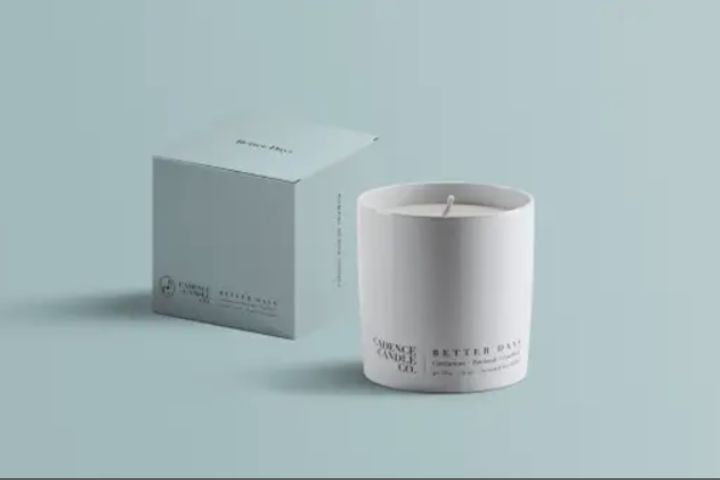 Candle Featuring A Minimalist Design